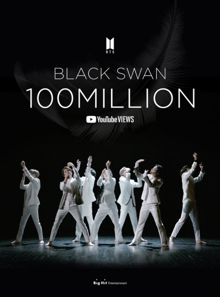 The music video for "Black Swan" by BTS has surpassed 100 million views.