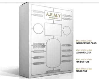 BTS Global Official Fanclub A.R.M.Y KIT 1ST