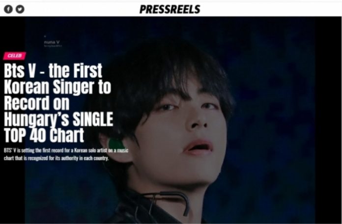 BTS V even received Hungarian Charts