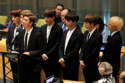 BTS U.N. Speech Debut...RM, seven minutes of moving message.