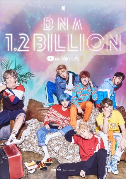 BTS First 1.2 billion views on YouTube with 'DNA' music video