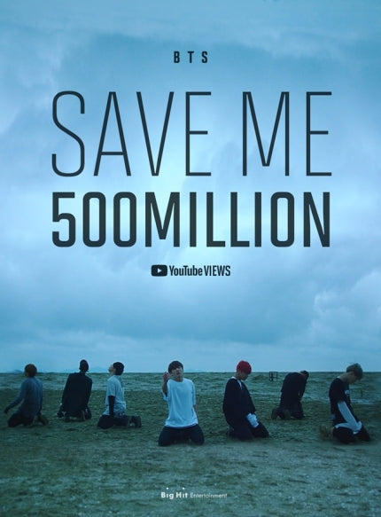 BTS, 500 million views of 'Save ME' music video...breaking the record of a Korean singer