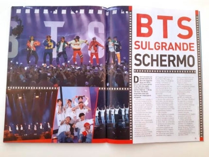 The launch of BTS, a regular magazine specializing in BTS, Italy