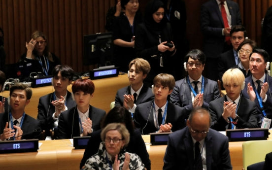 [Photo News] K-pop boy band BTS at UN